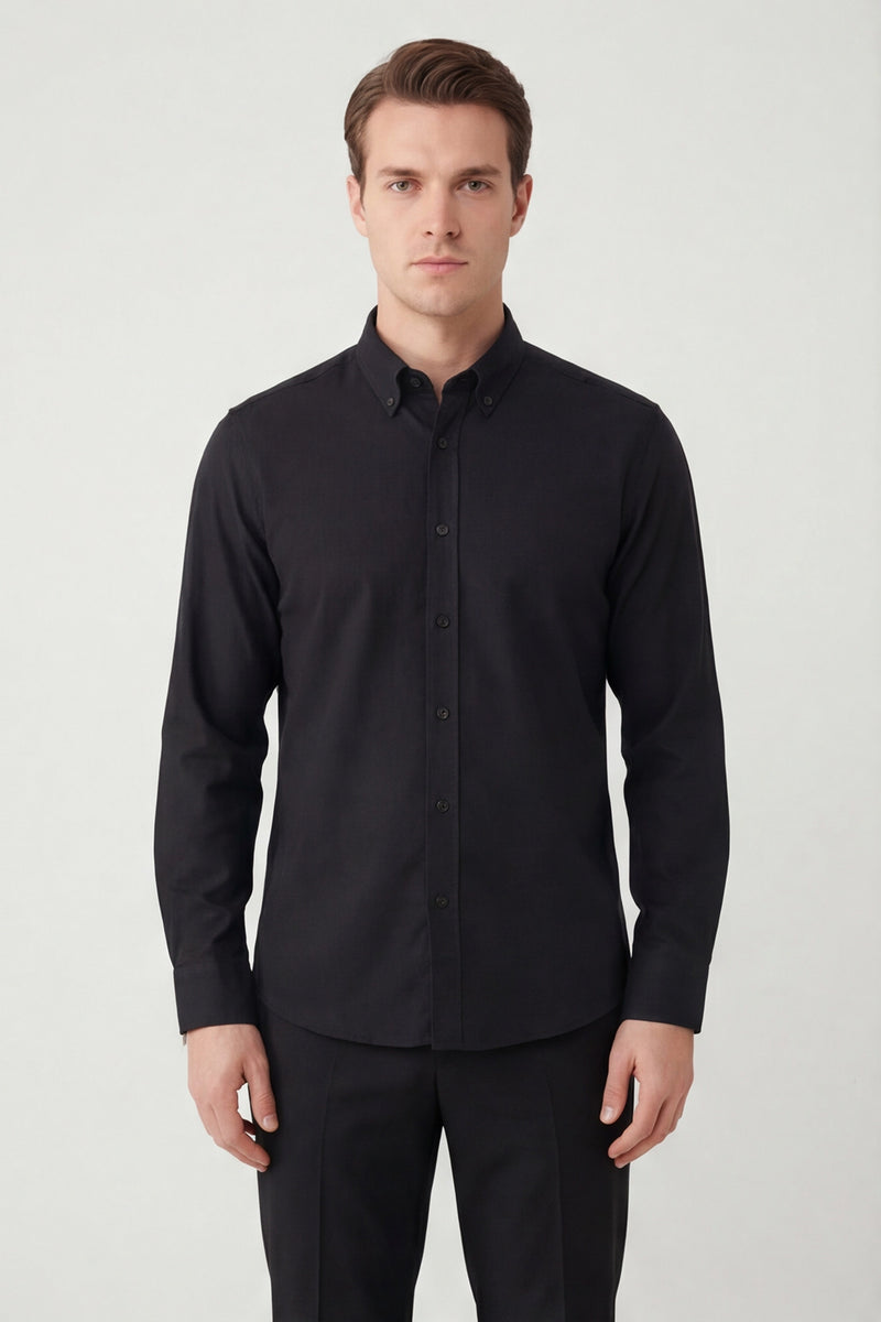 Giotelli Hemd mit Button-down-Kragen