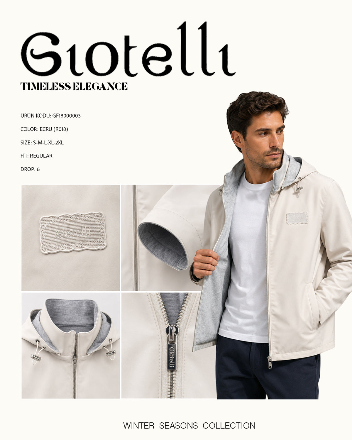 Giotelli Wendejacke – Marineblau