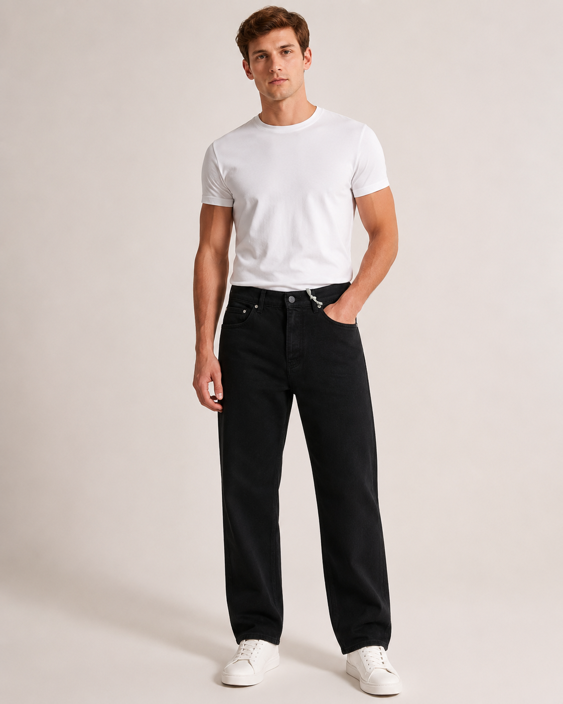 Giotelli 5-Pocket Oversize-Jeans – Marineblau