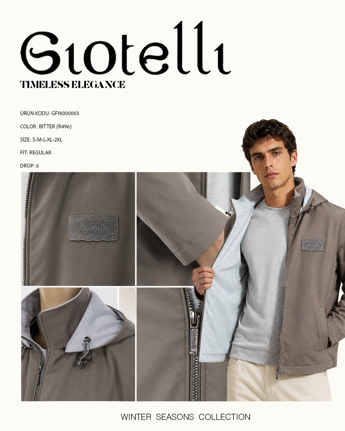 Giotelli Wendejacke – Marineblau