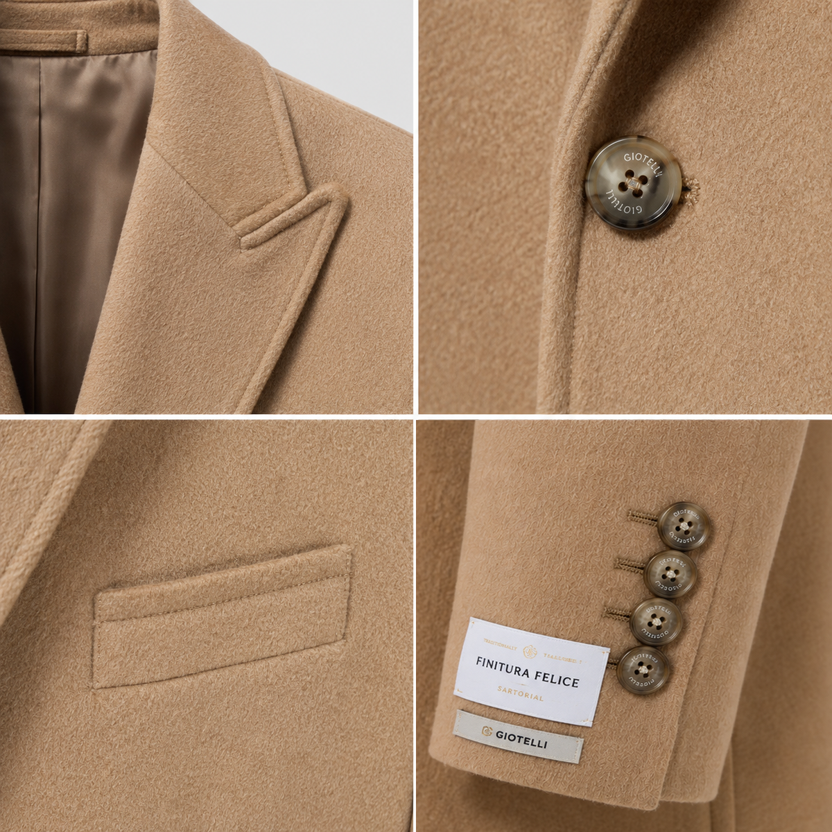 ROMANO – Wool Coat – Camel