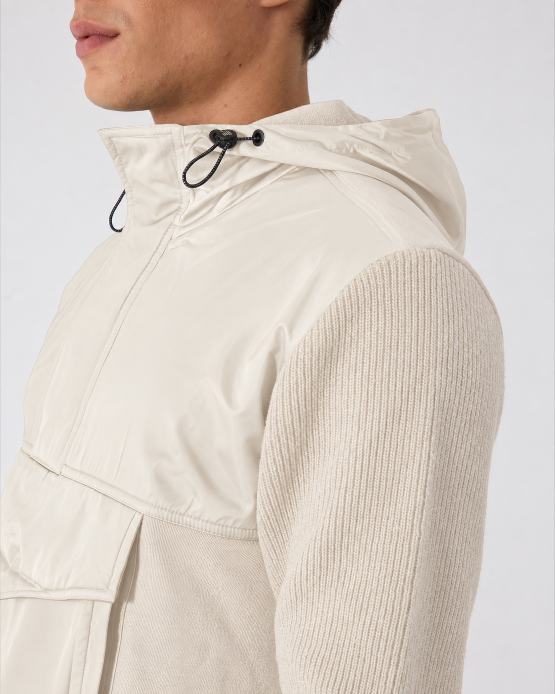 Giotelli Hybrid-Hoodie – Ecru