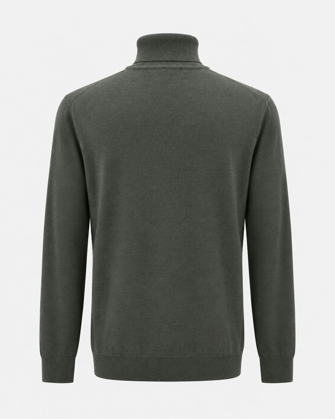 Giotelli Gemusterter Rollkragenpullover – Khaki
