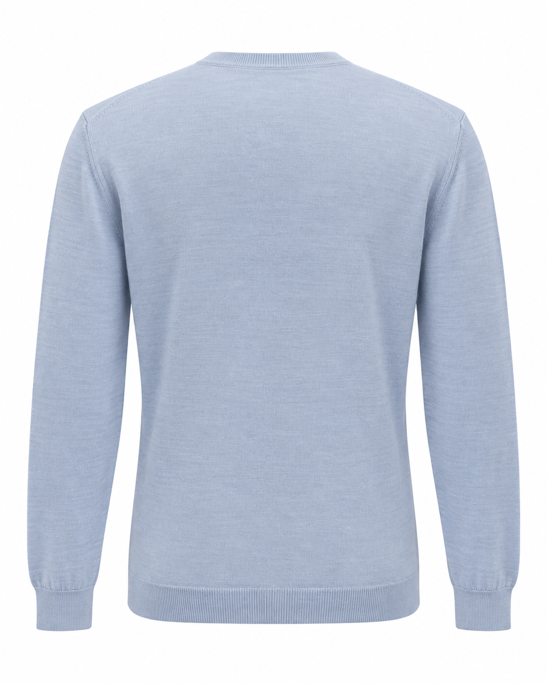 Crew-Neck Knit Sweater – Black