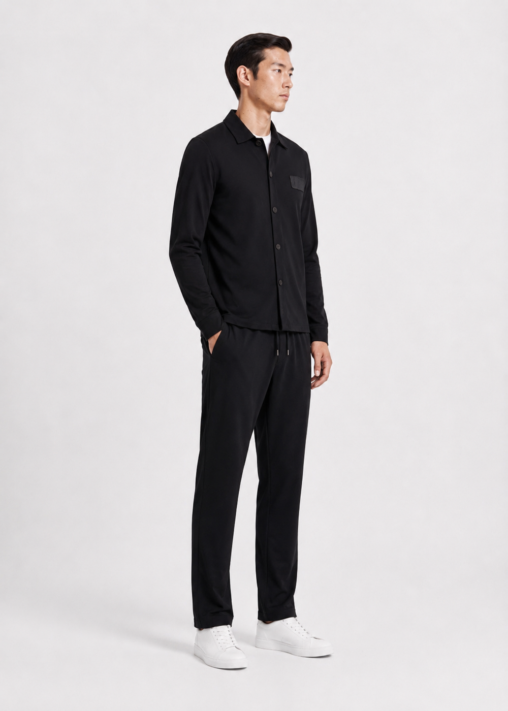 Giotelli Casual Overshirt & Hose im Set#farbe_black