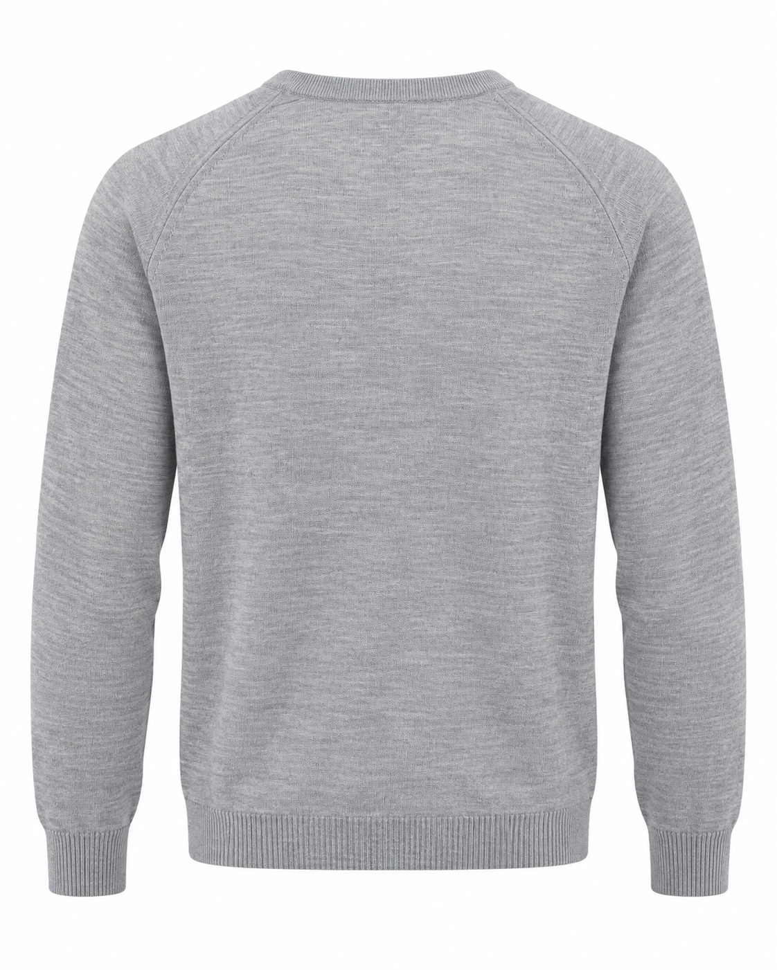 Crew-Neck Knit Sweater – Black