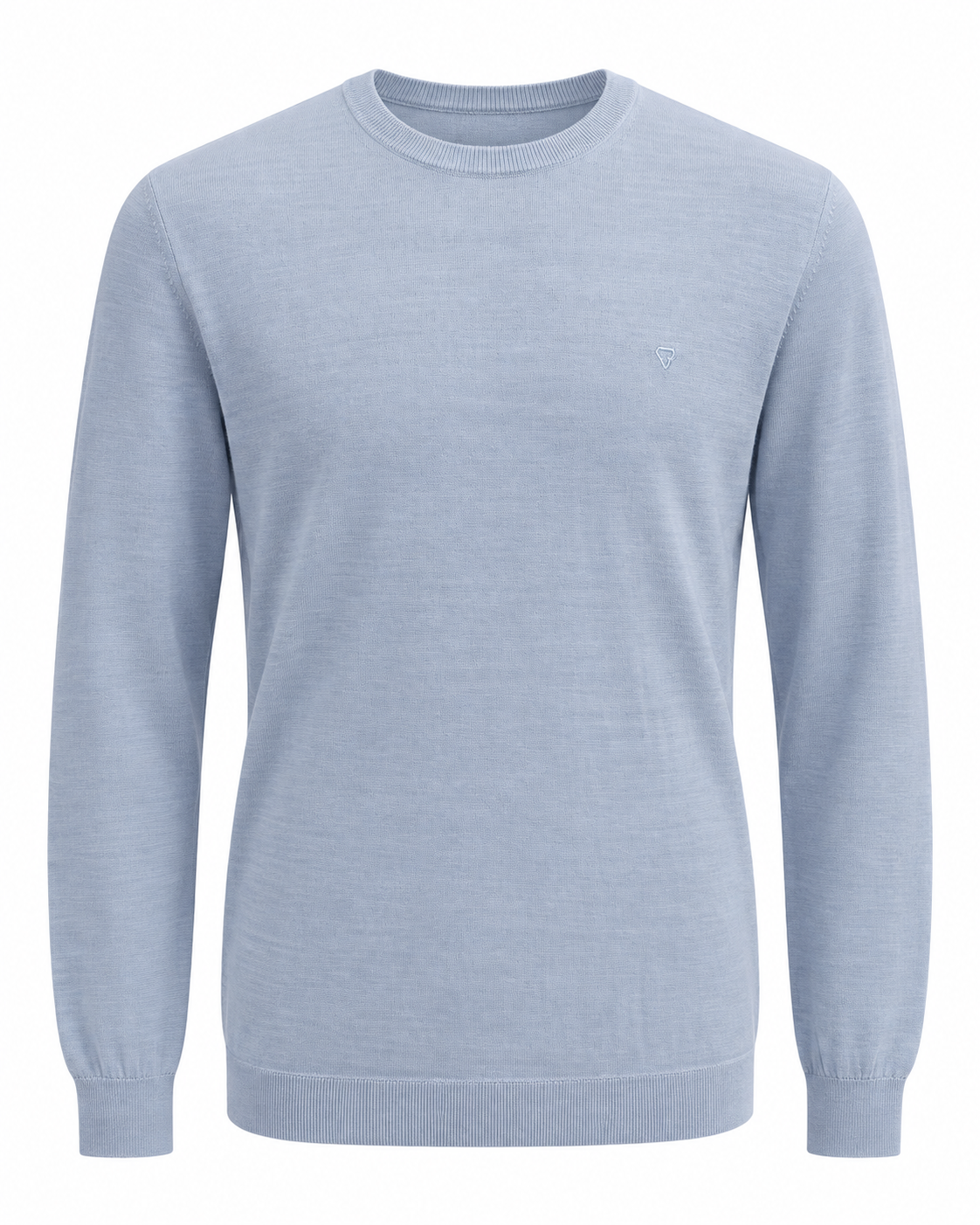 Crew-Neck Knit Sweater – Black