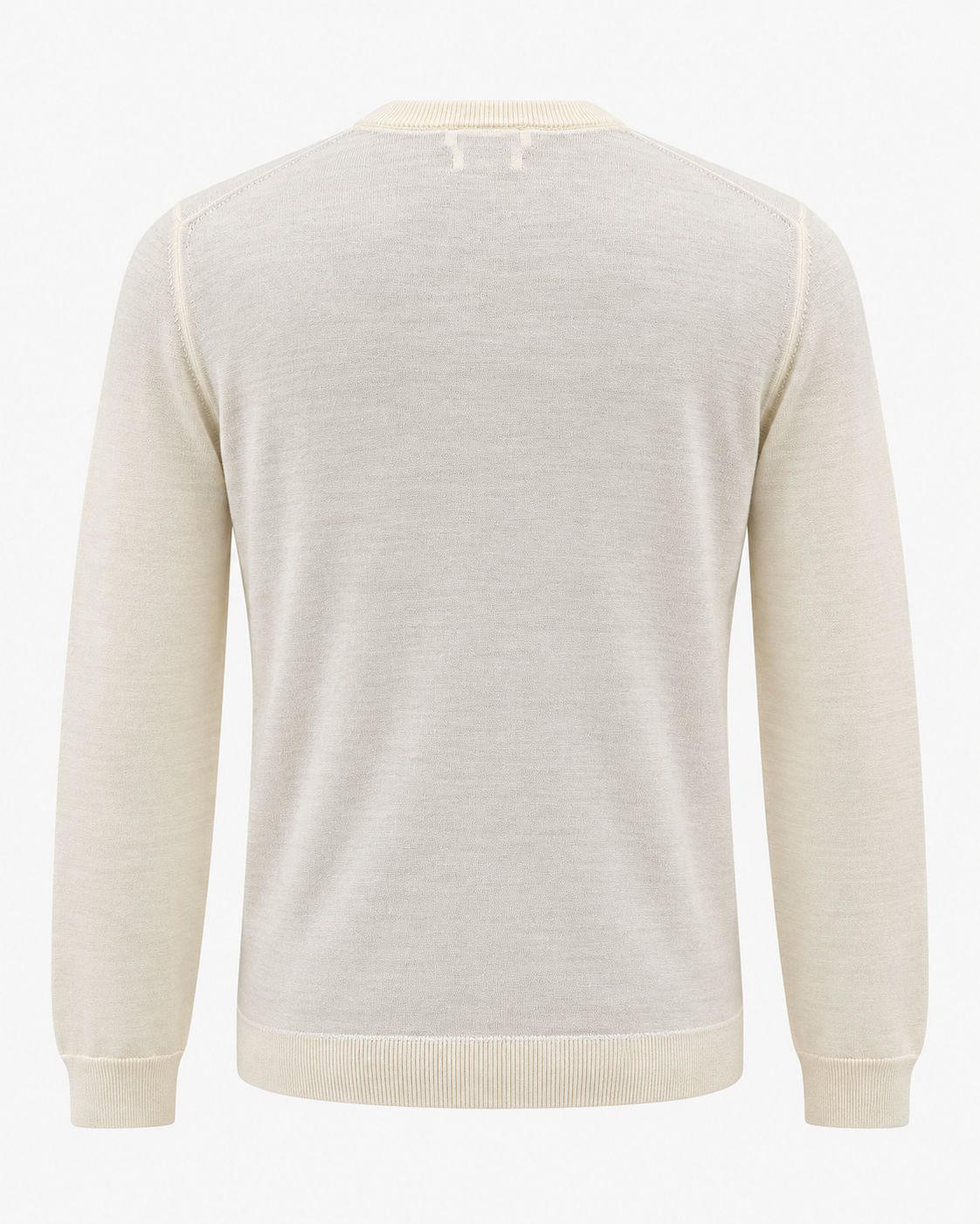 Crew-Neck Knit Sweater – Black