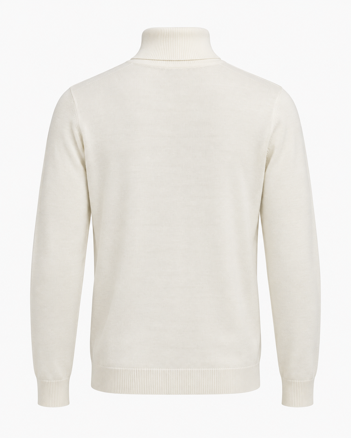 Giotelli Gemusterter Rollkragenpullover – Ecru