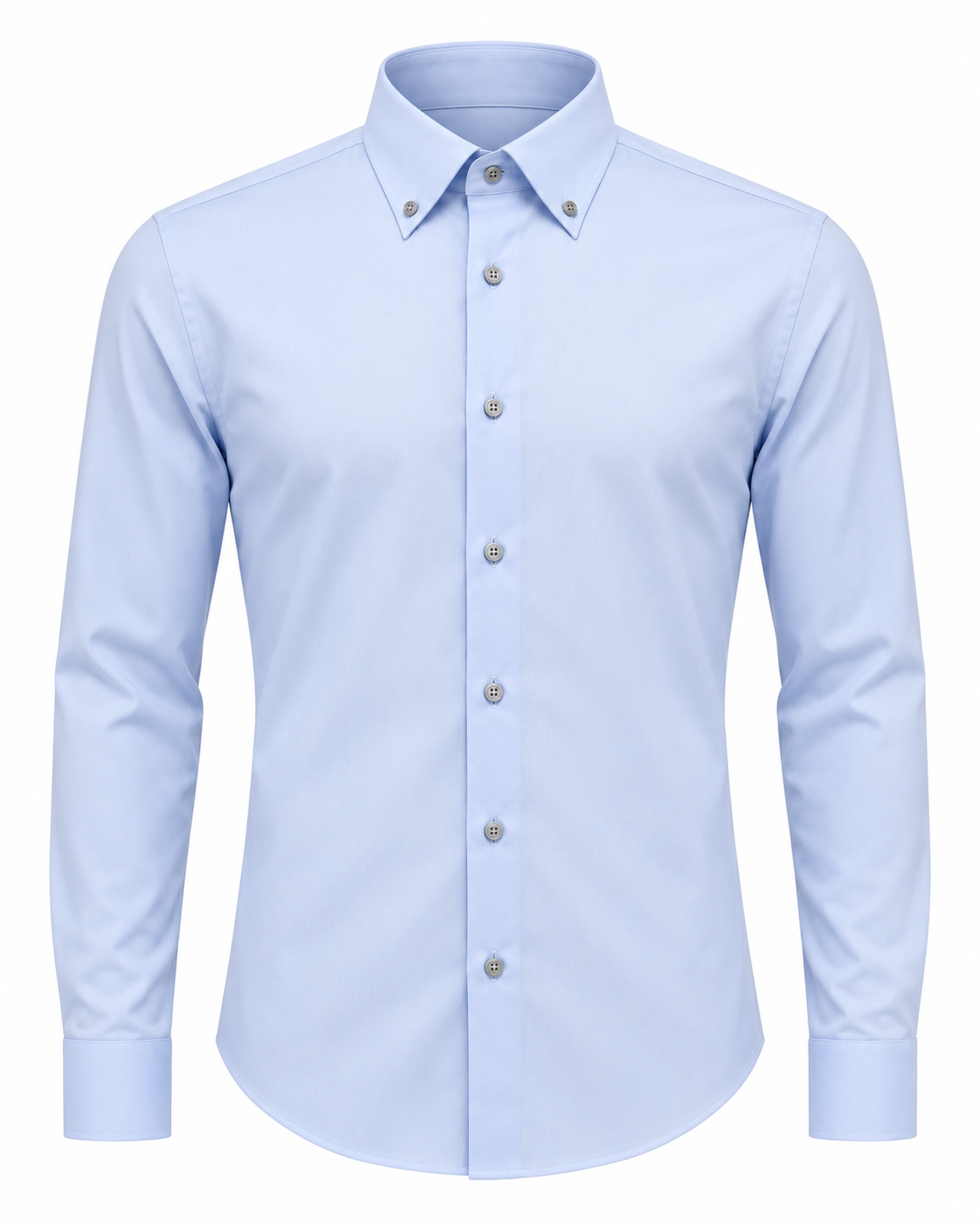 Giotelli Slim-Fit Hemd mit Button-down-Kragen – Blue