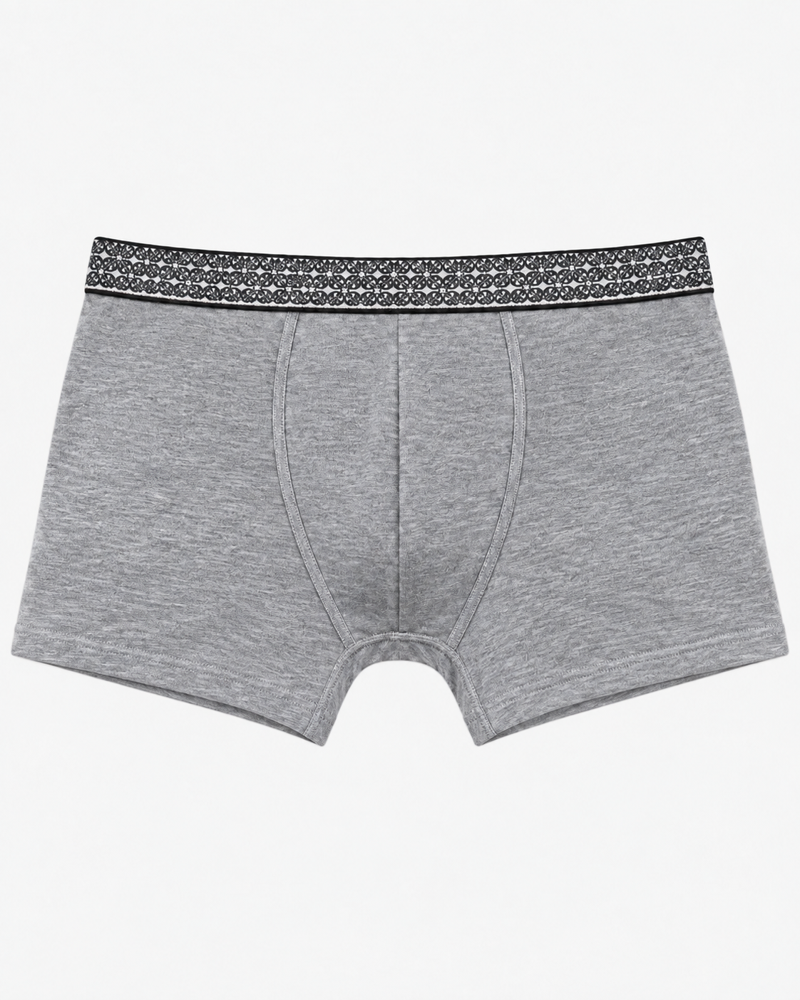 DUO – Cotton Blend Boxershorts – Grey Melange