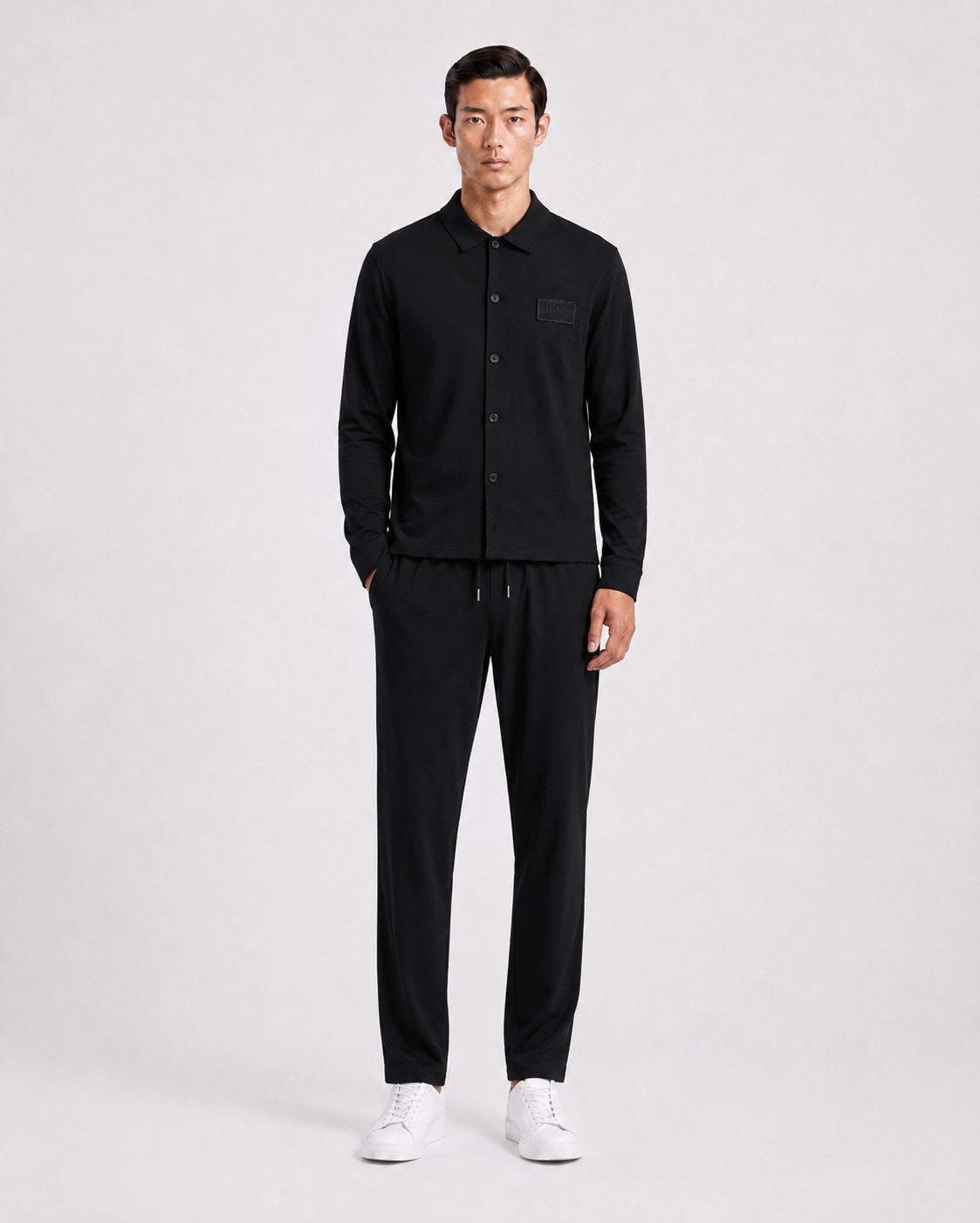 VERONA – Casual Overshirt Set – Black