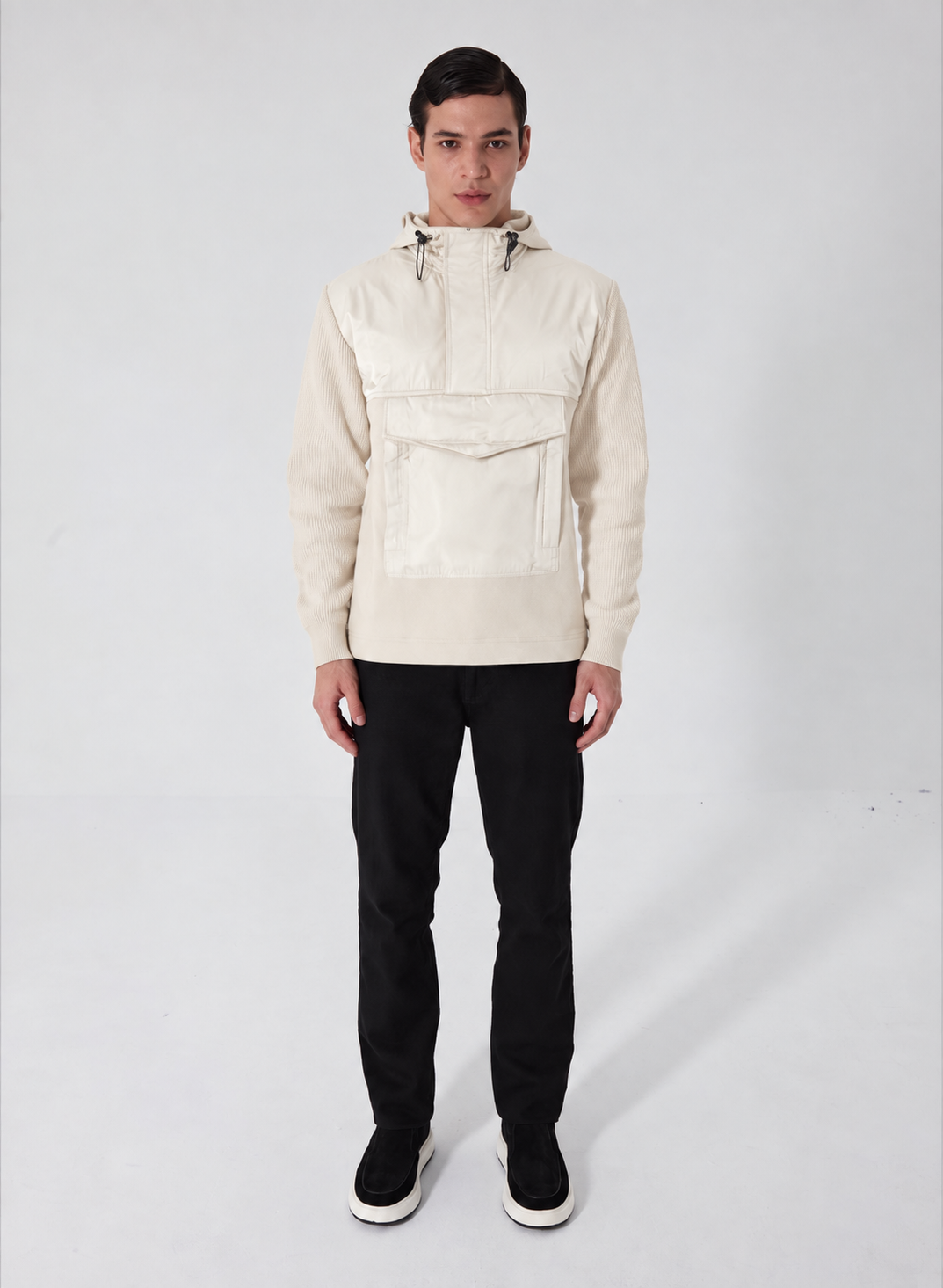 Giotelli Hybrid-Hoodie – Ecru