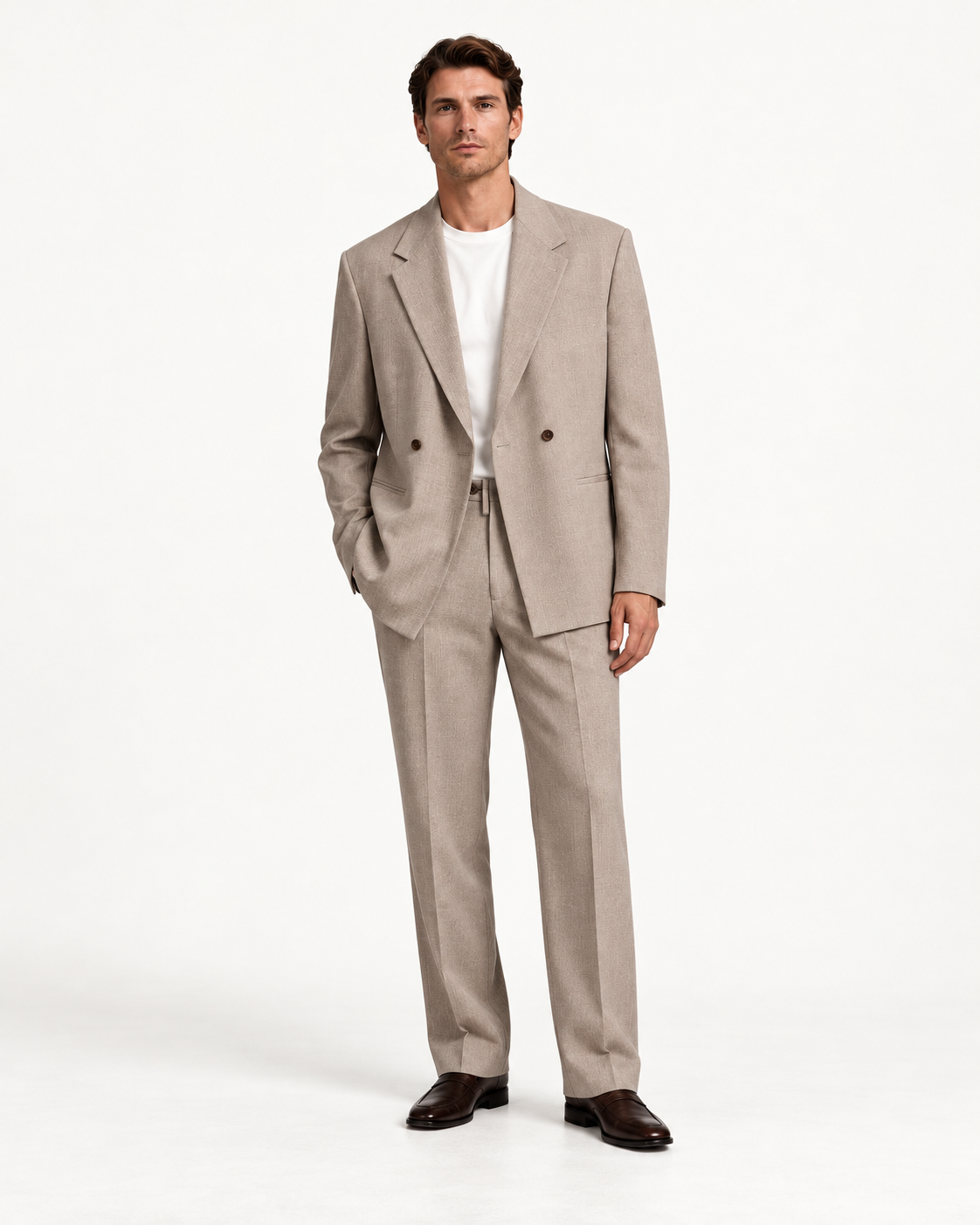 ROMA – Oversize Anzug – Taupe