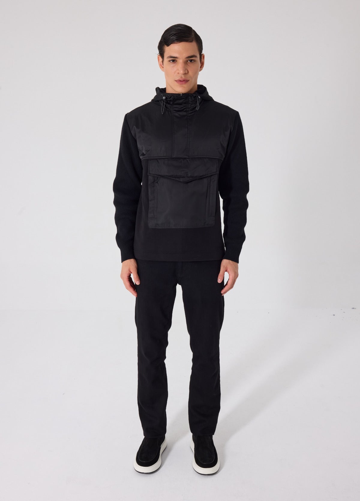Giotelli Hybrid-Hoodie – Schwarz