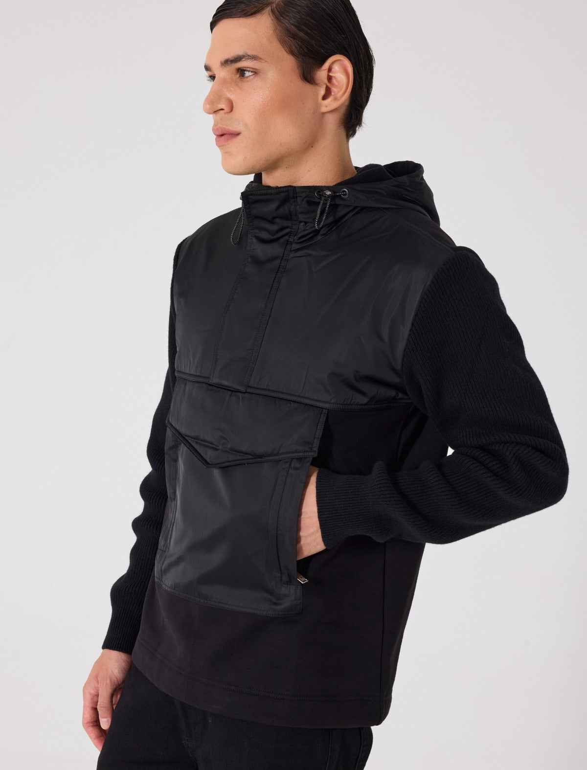 Giotelli Hybrid-Hoodie – Schwarz