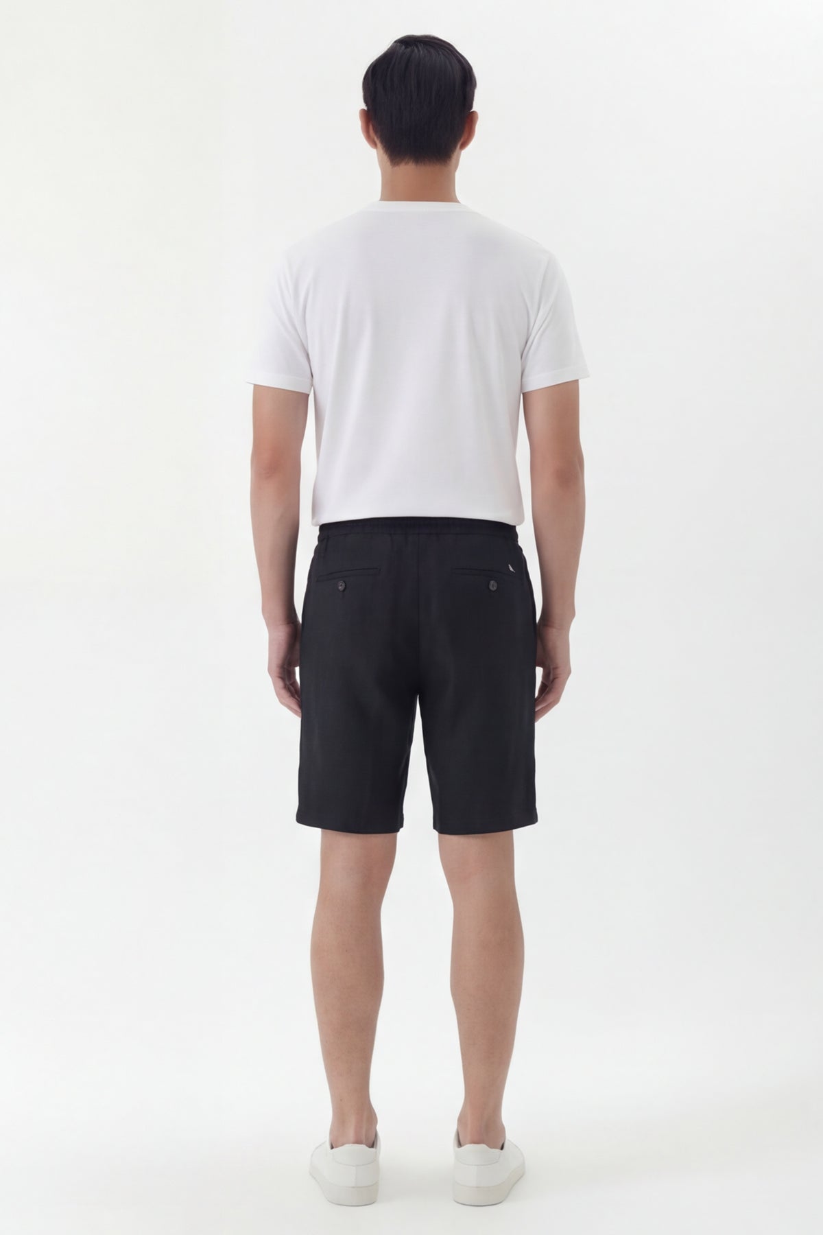 RIVA – Bermuda mit Elastikbund – Black