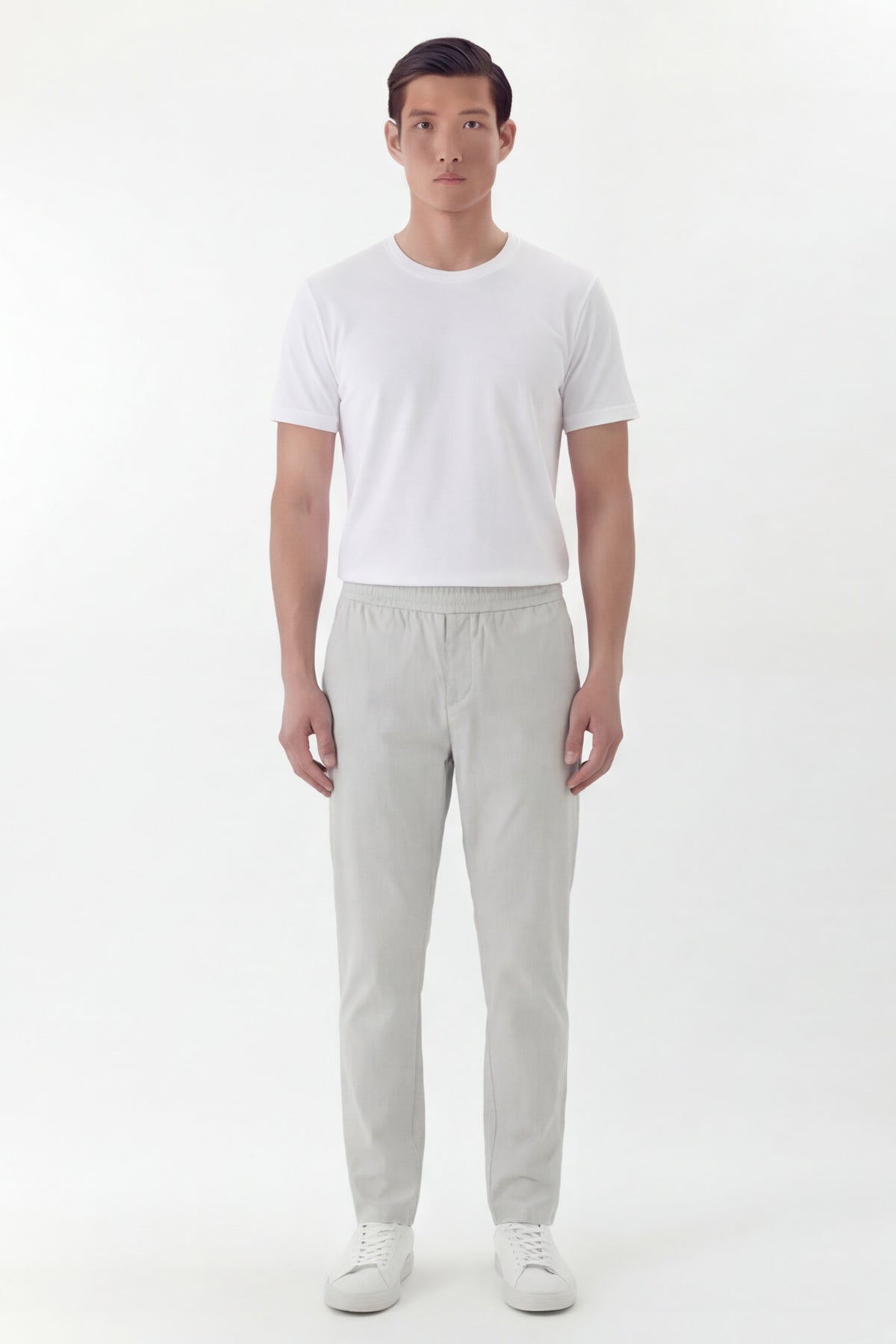 ALDO – Jersey Trousers – Light Grey