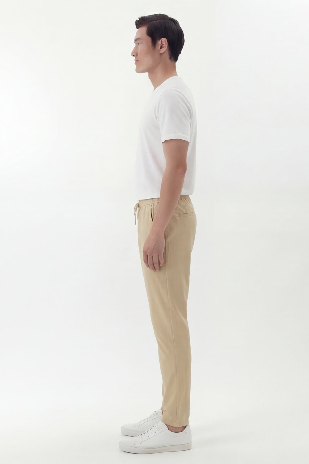 ALDO – Jersey Trousers – Sand Beige