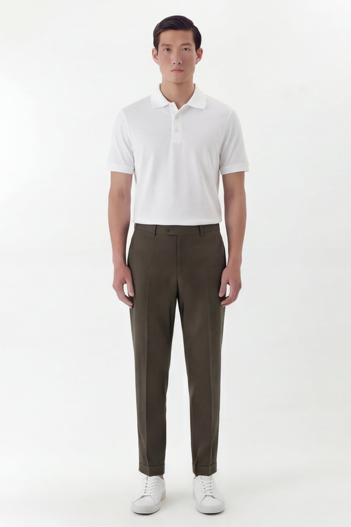 ENRICO – Premium Piqué Polo – White