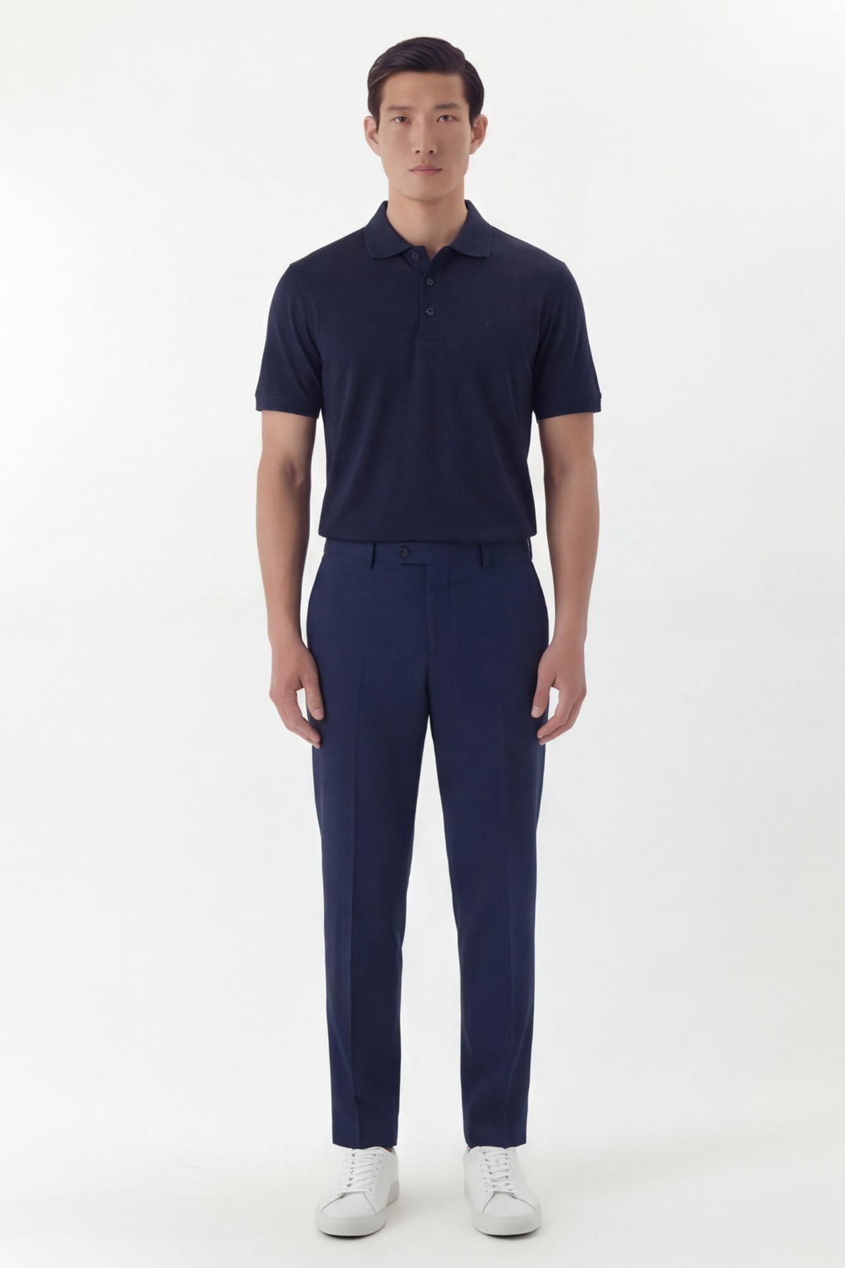 ENRICO – Premium Piqué Polo – Navy