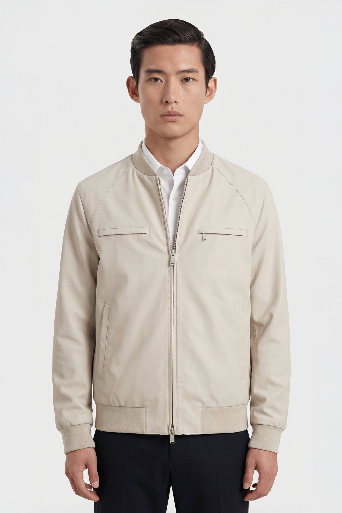 Performance Bomber Jacket – Beige