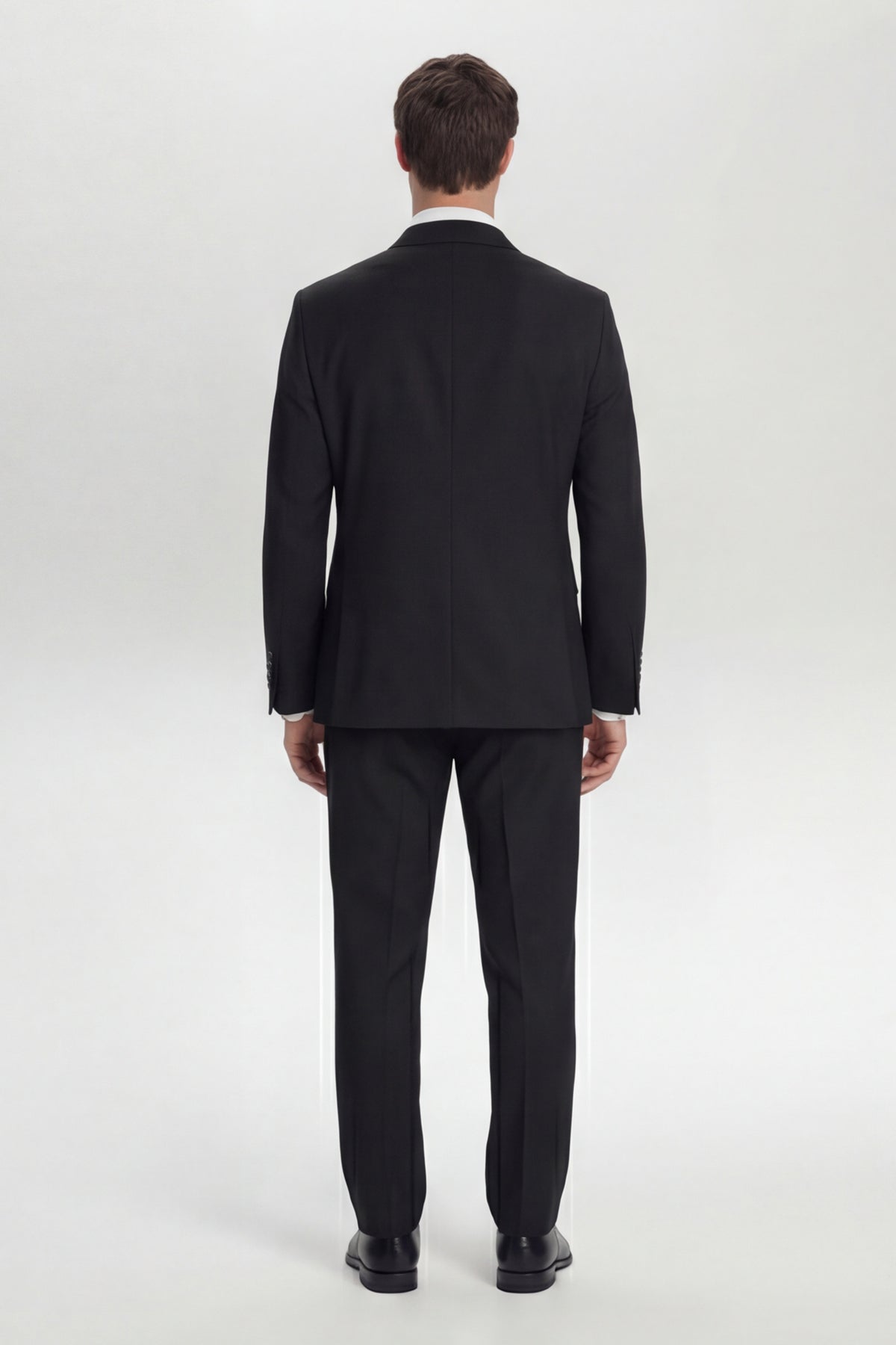 GENOVA – Klassischer Anzug mit Stretch – Black