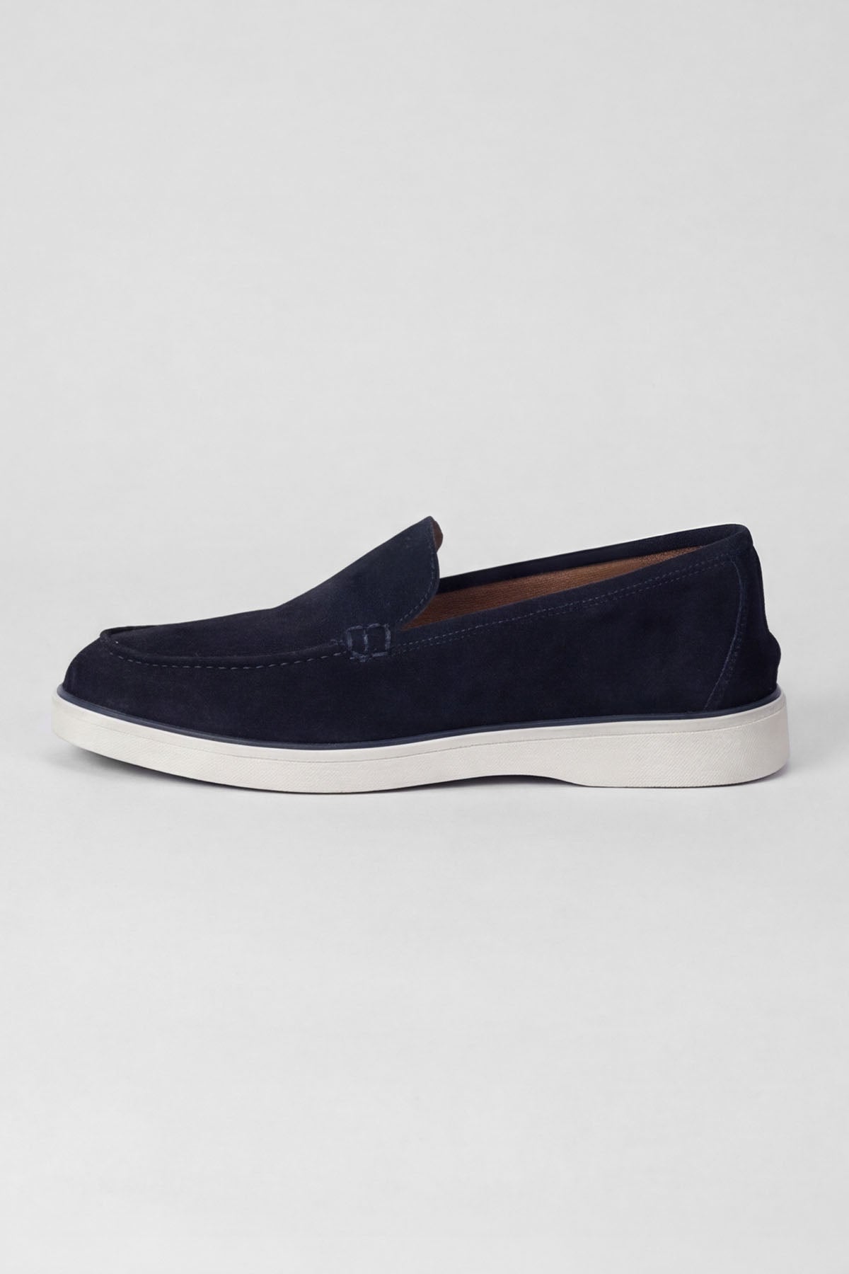 POSITANO – Suede Loafer – Dunkelgrün