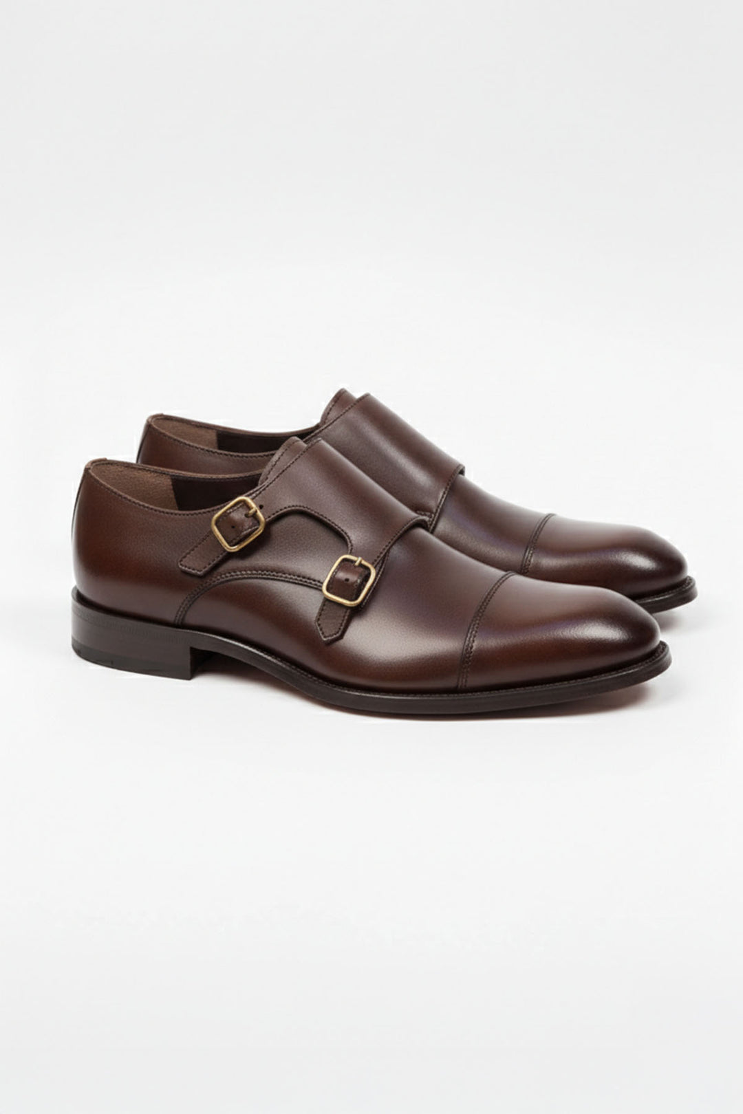 Giotelli Premium Double Monk Strap aus Leder#farbe_brown