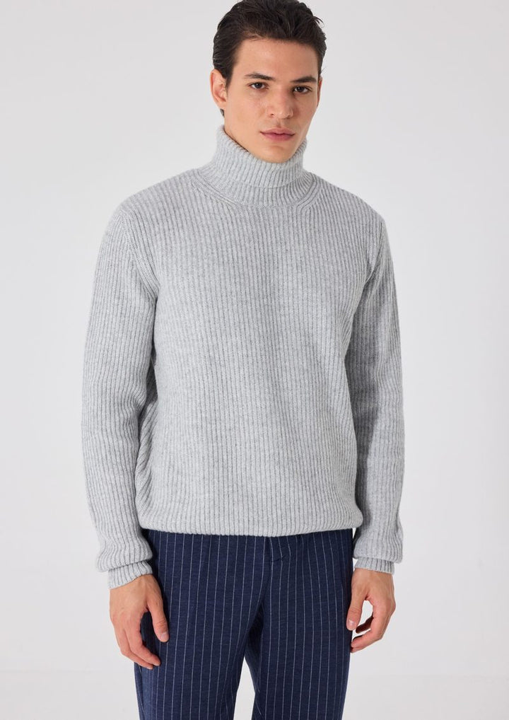 Giotelli Rollkragenpullover in Patentstrick