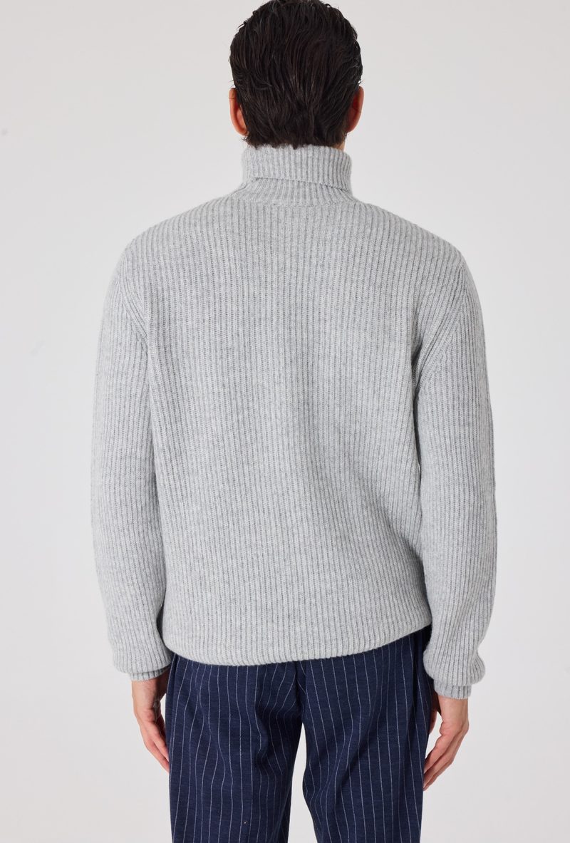 Giotelli Rollkragenpullover in Patentstrick