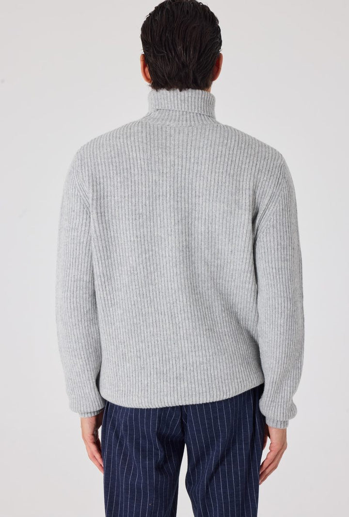 Giotelli Rollkragenpullover in Patentstrick