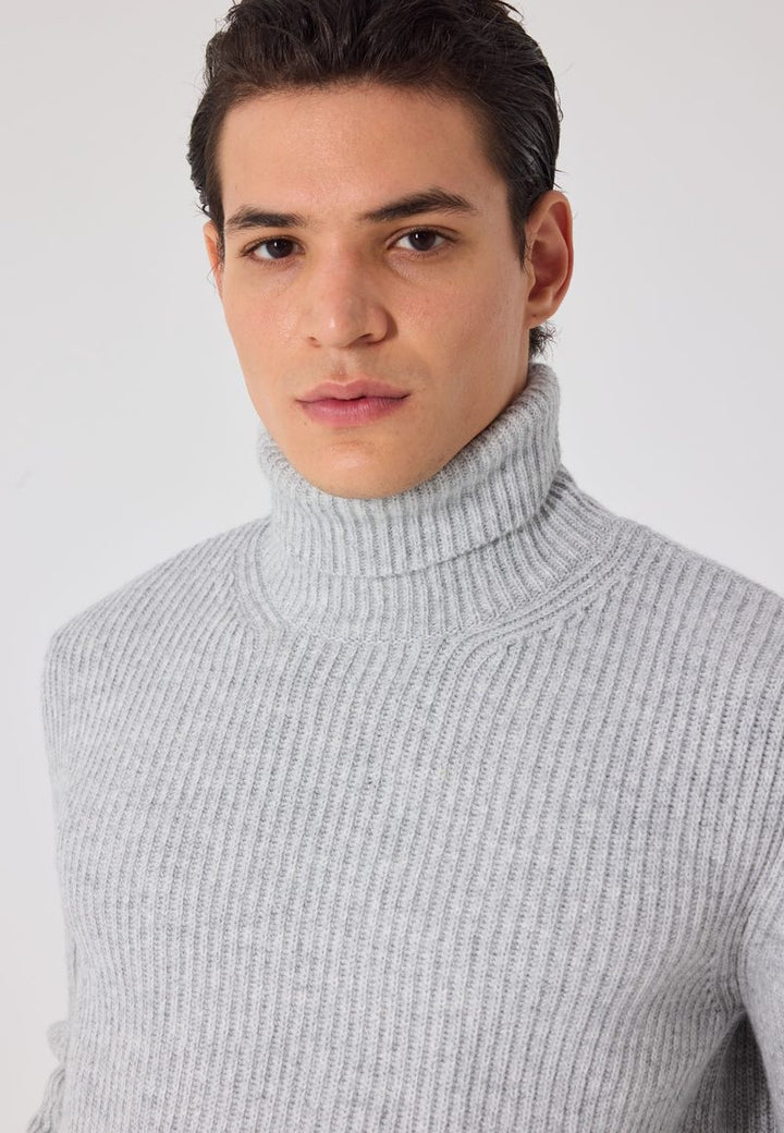 Giotelli Rollkragenpullover in Patentstrick