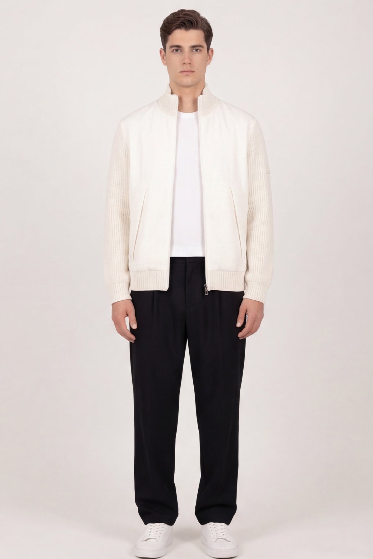TORINO – Hybrid-Jacke – Ecru