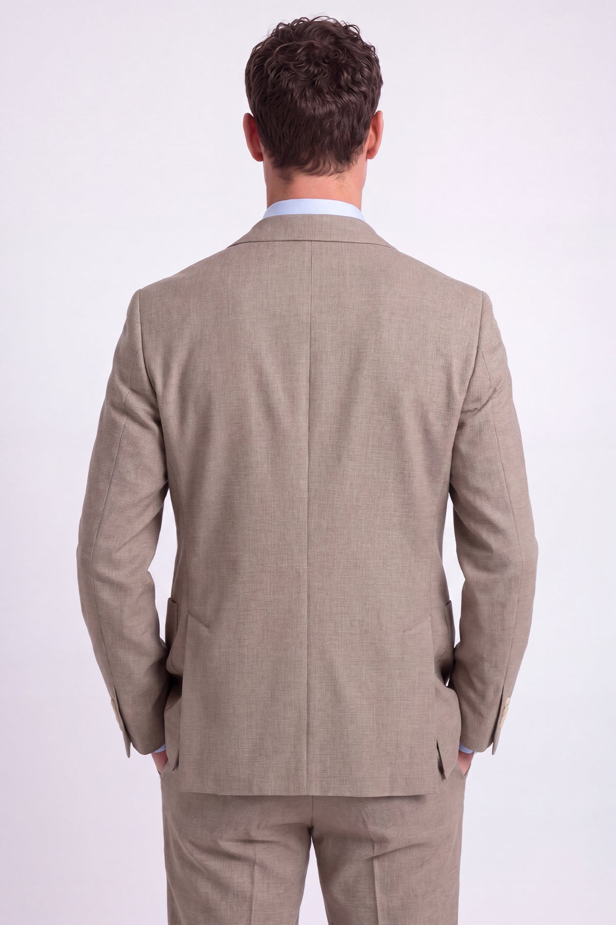 PALERMO – Leinen-Mix Anzug – Beige
