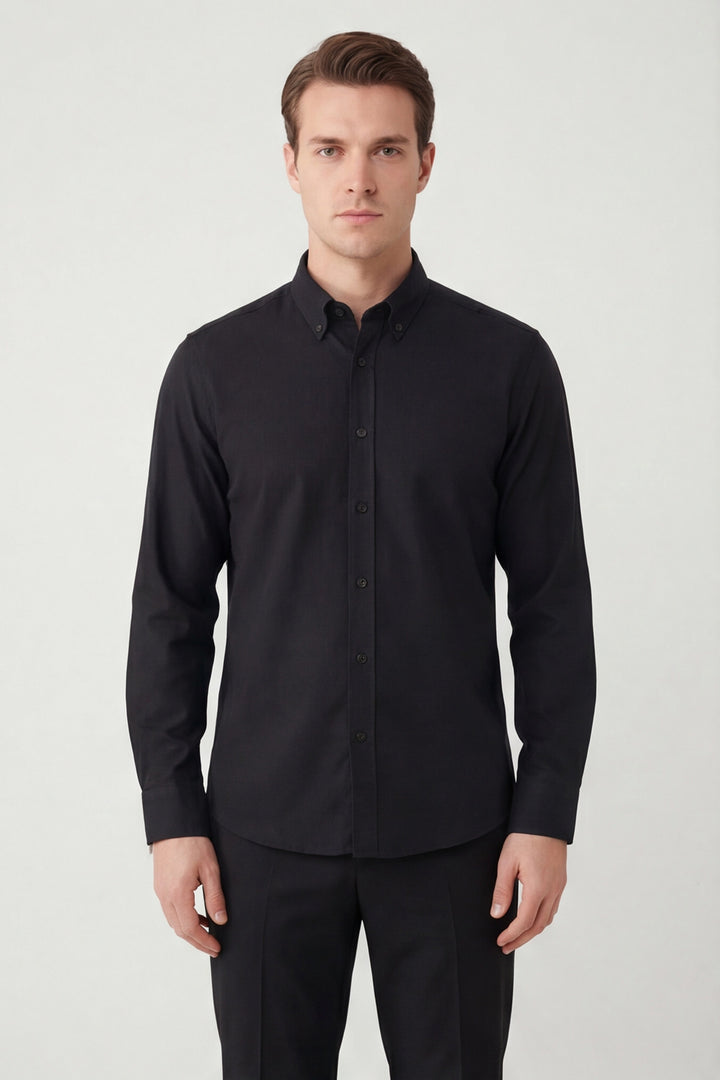 Giotelli Hemd mit Button-down-Kragen