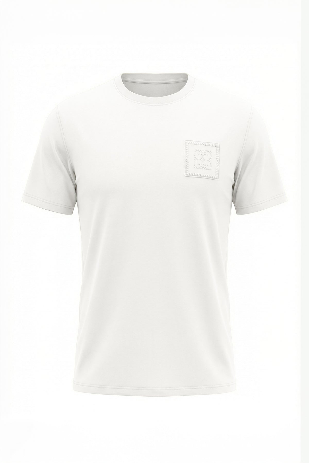 NOAH – Stretch Signature T-Shirt – Ecru