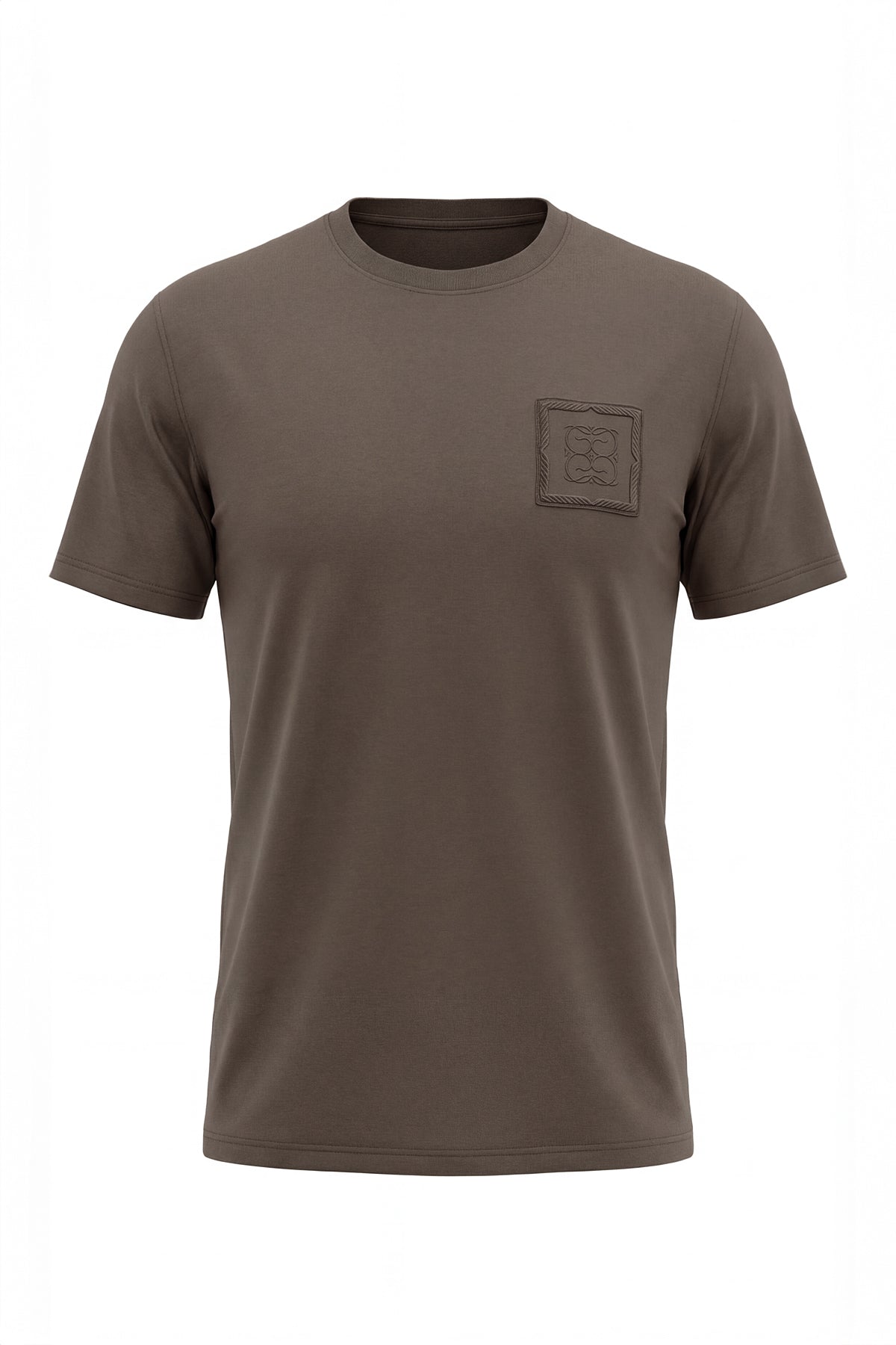 NOAH – Stretch Signature T-Shirt – Brown
