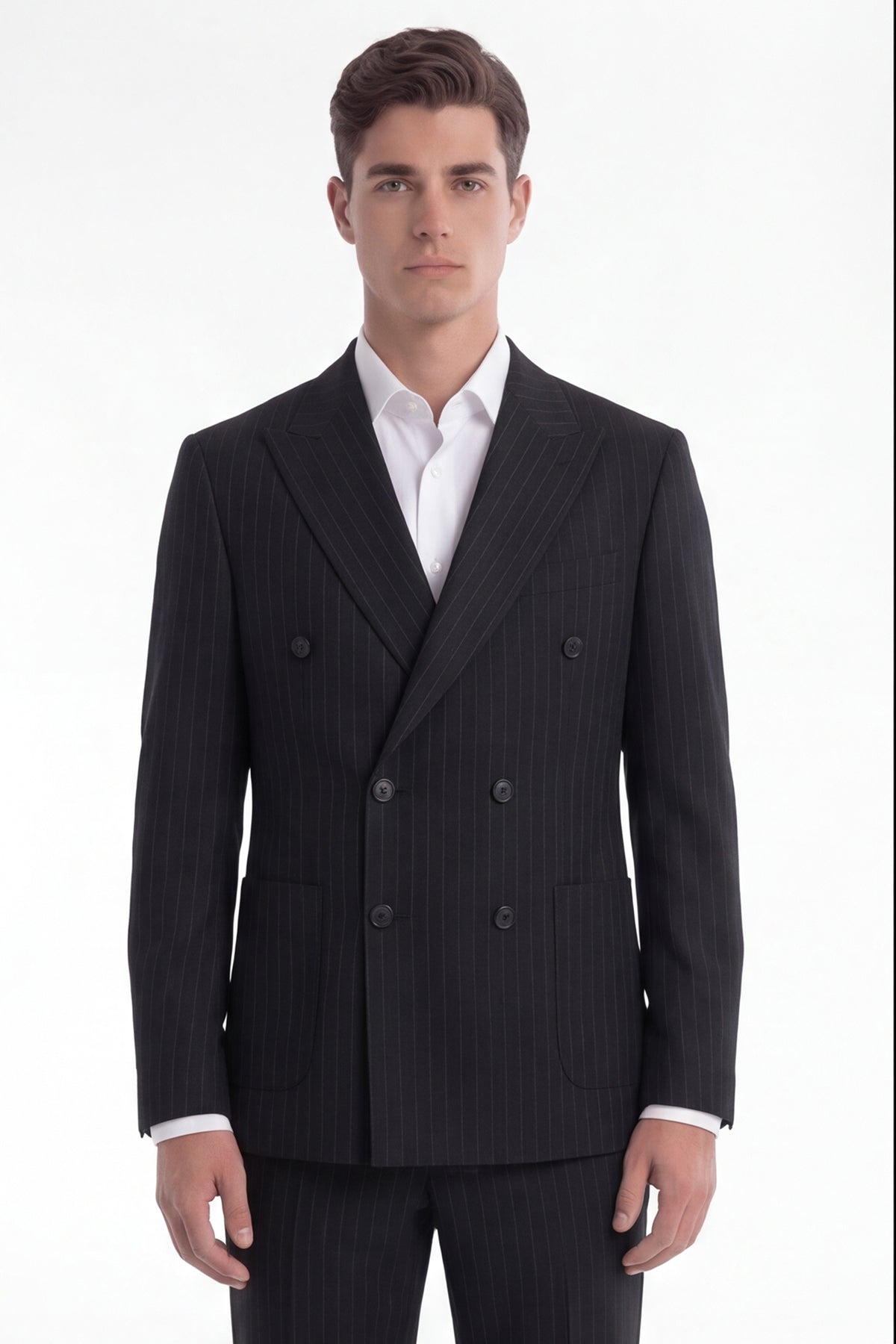 VITTORIO – Double-Breasted Blazer – Black