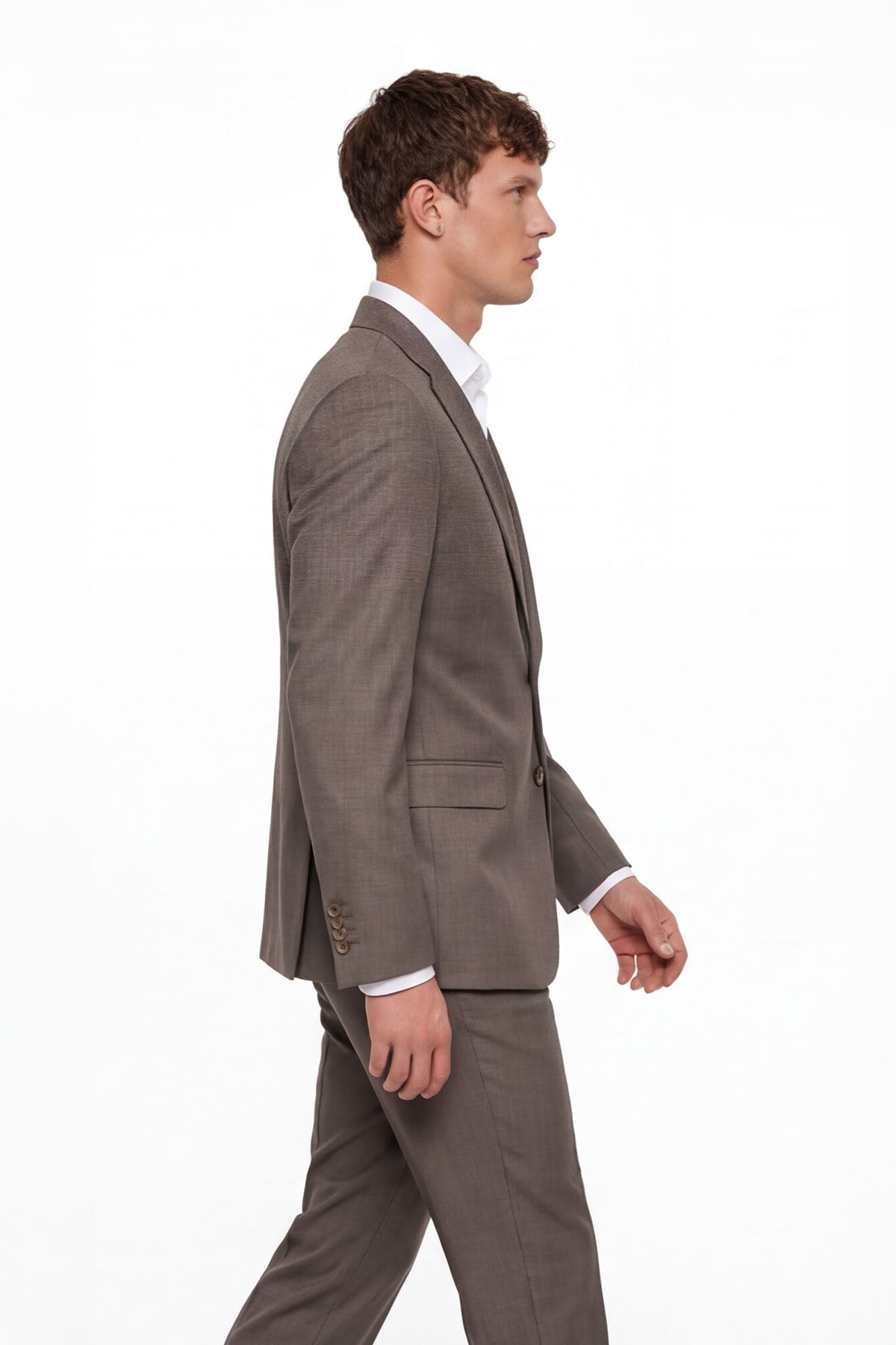 BIELLA – Anzug aus Lambswool – Taupe