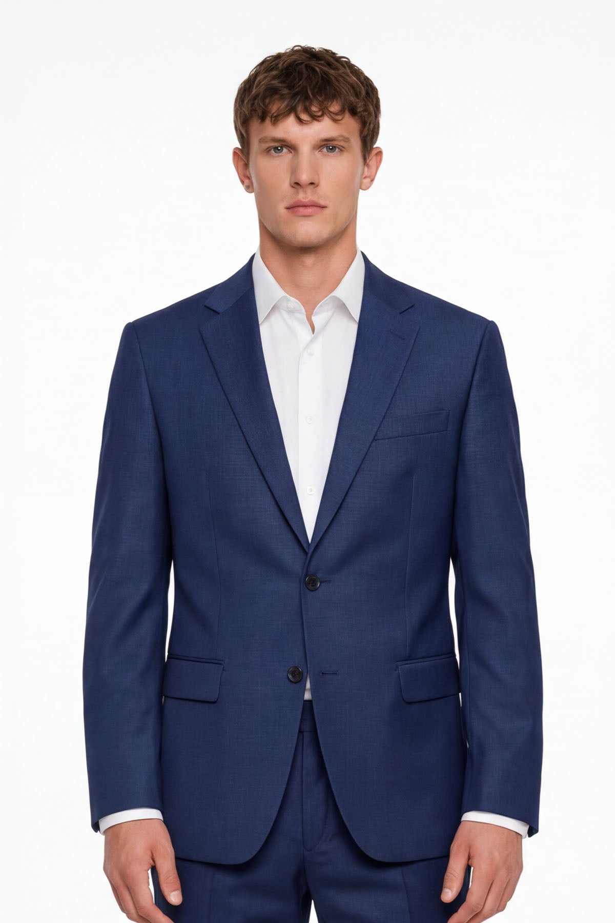 BIELLA – Anzug aus Lambswool – Parliament Blue