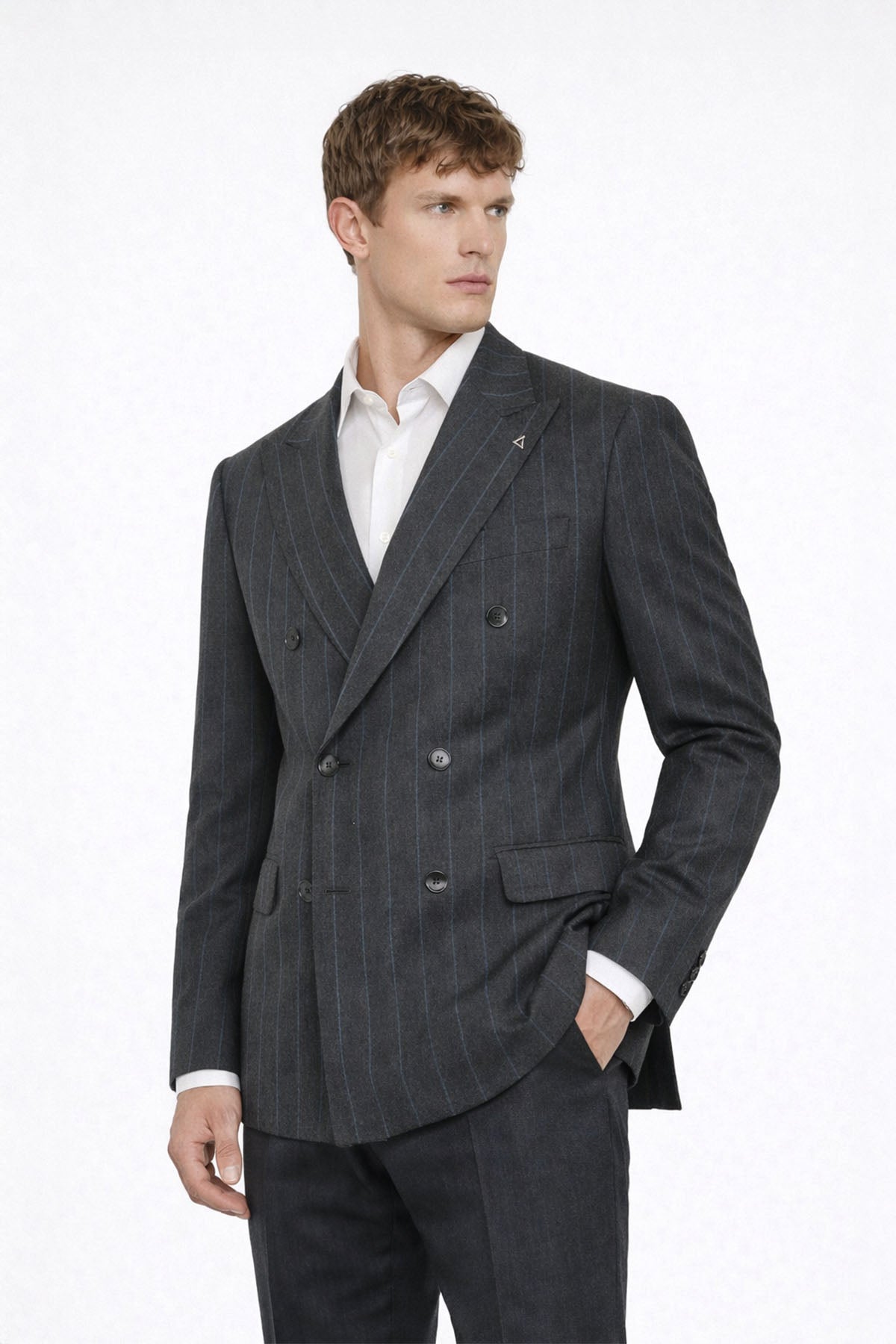 ALESSIO – Doppelreiher-Sakko – Navy