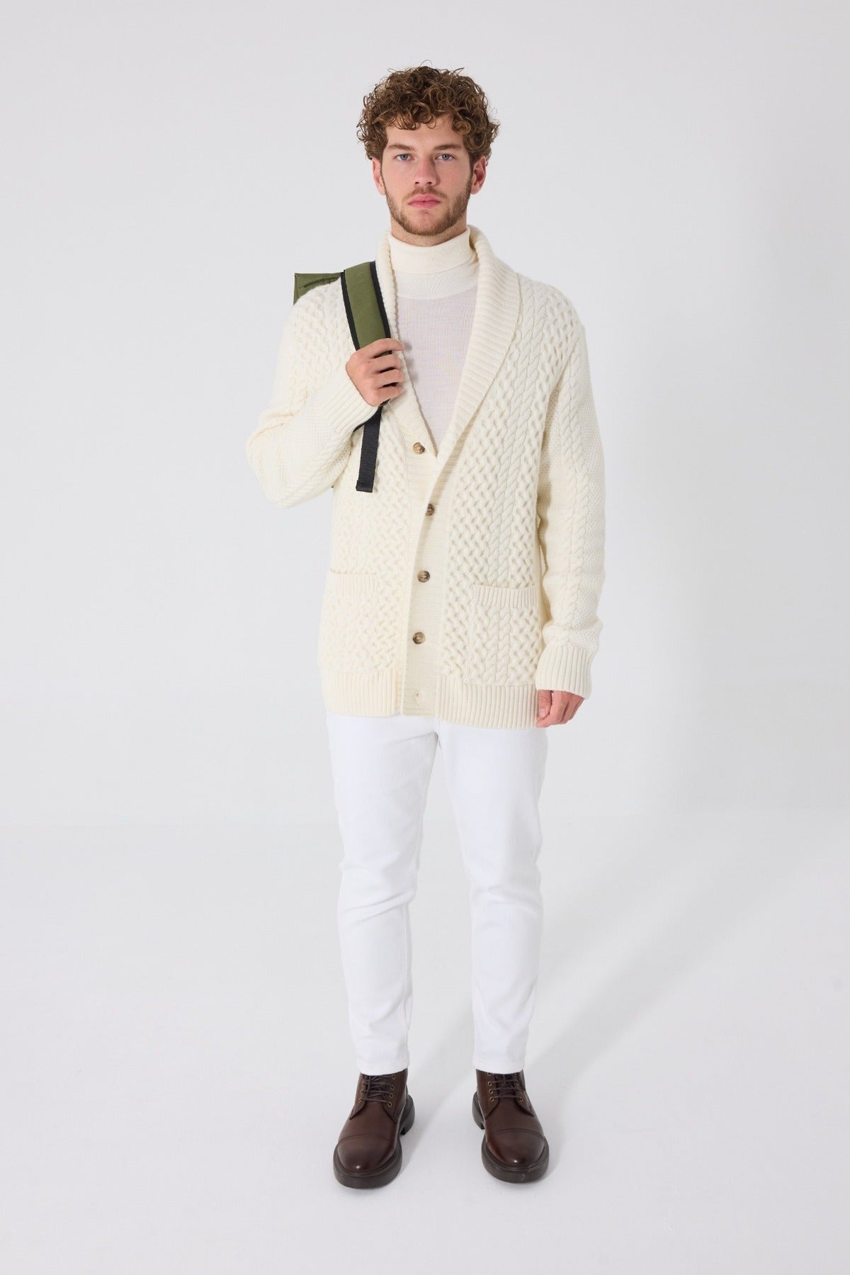 ELIO – Strick-Cardigan – Ecru