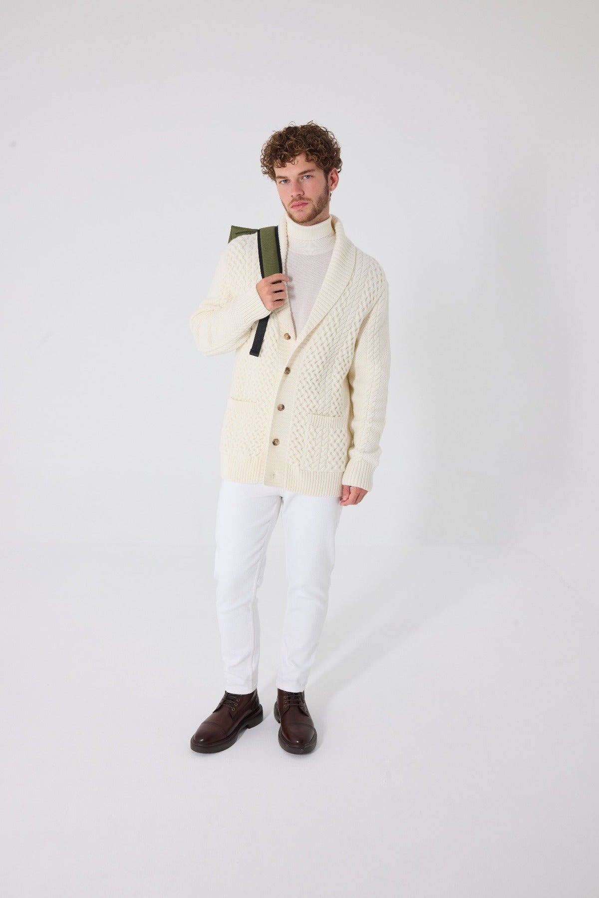 ELIO – Strick-Cardigan – Ecru