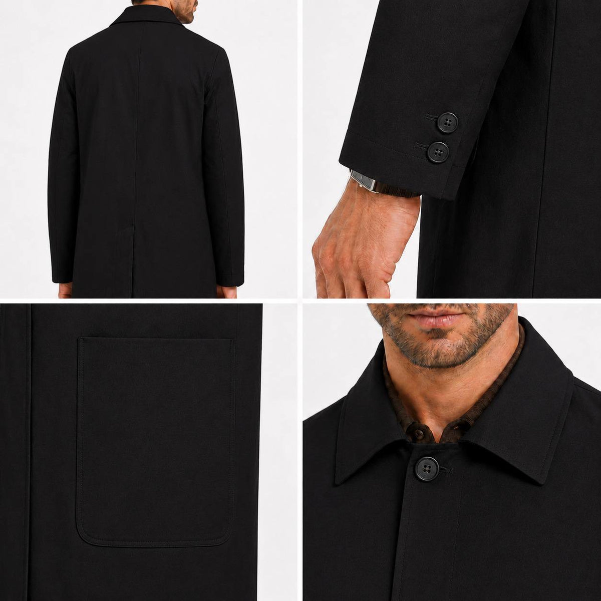 Giotelli Mantel – Schwarz