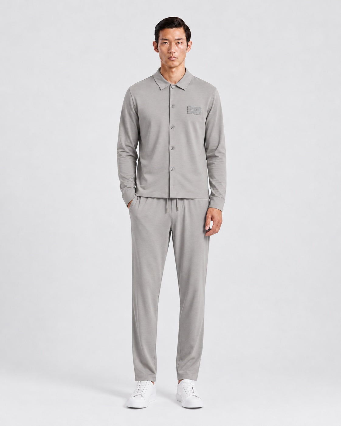 VERONA – Casual Overshirt Set – Grey