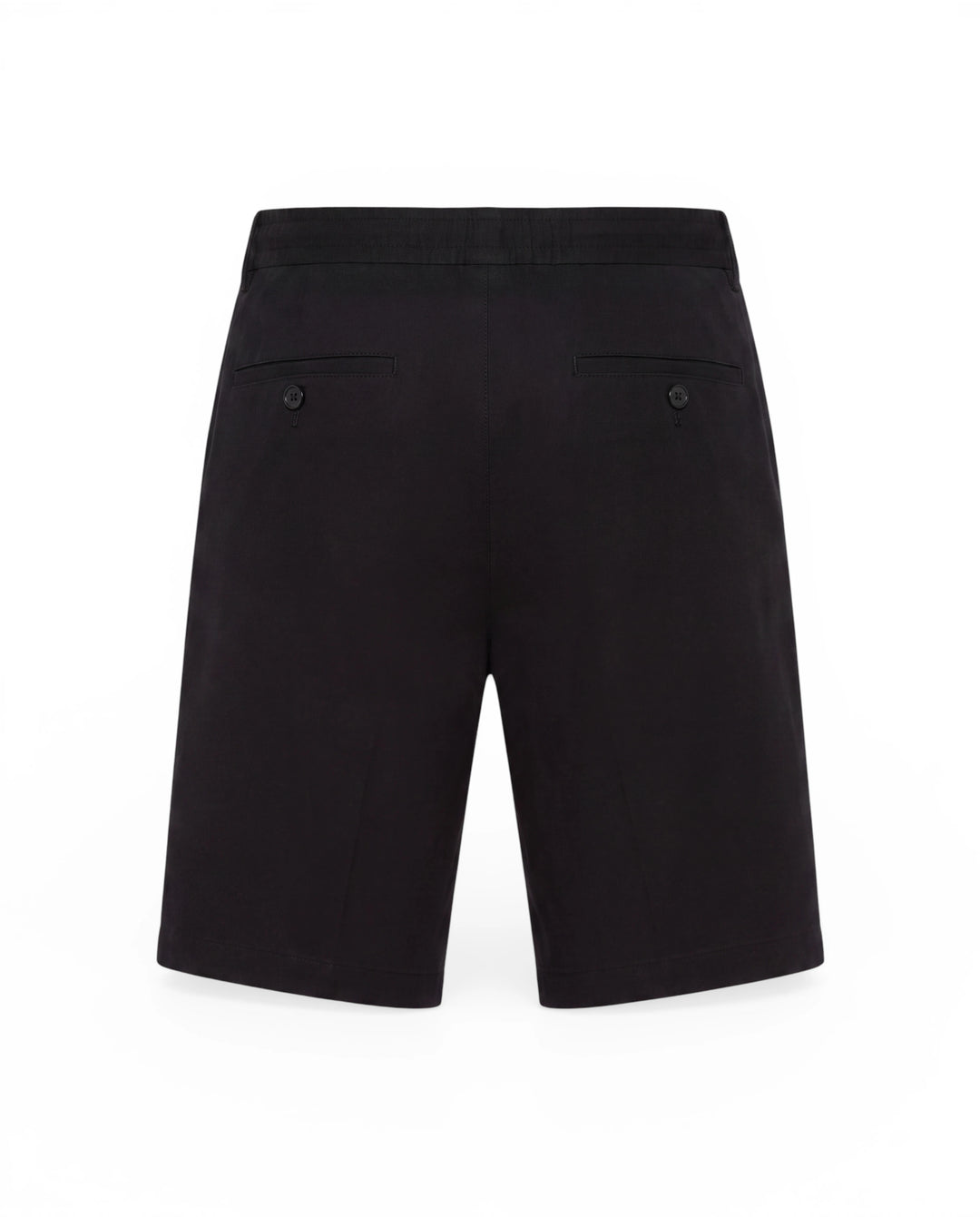 #Premium Bermuda mit Elastikbund – Regular Fit#farbe_black