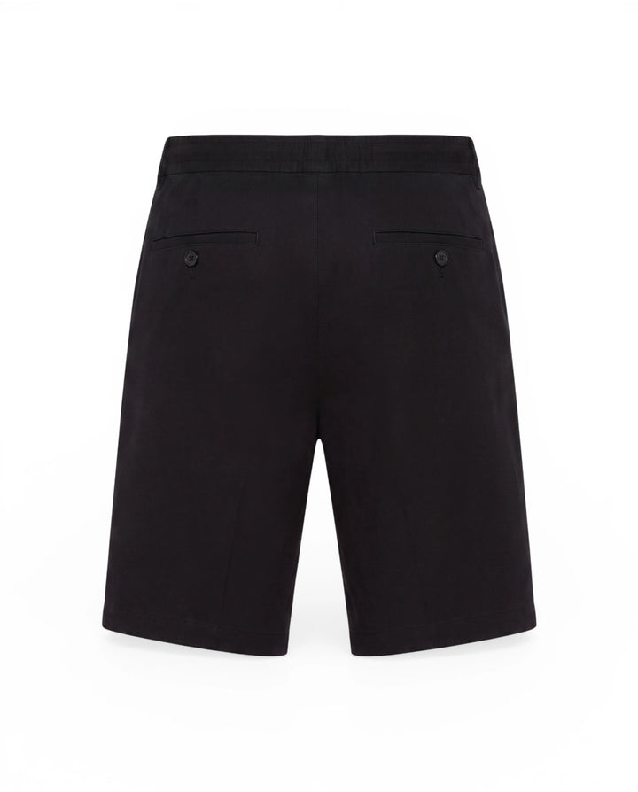 #Premium Bermuda mit Elastikbund – Regular Fit#farbe_black