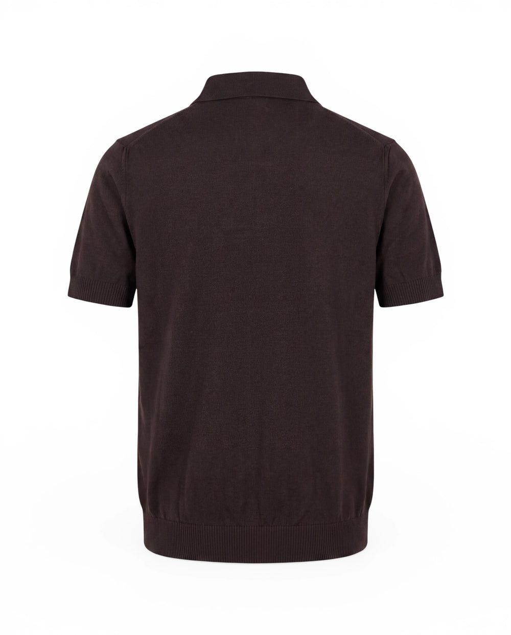 Fine Knit Polo aus EcoTang™️ Viskose-Mix#farbe_brown