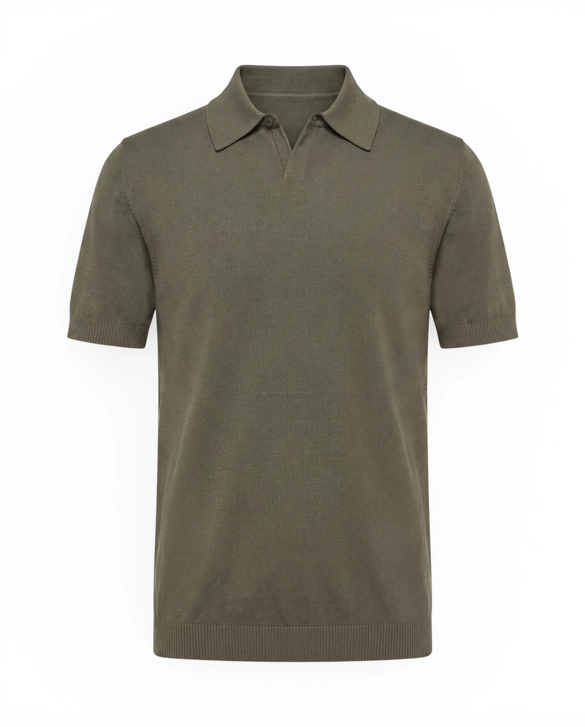 ELIO – Fine Knit Polo – Khaki